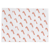 抱き枕赤と白- Candy Canes (Lrg) ラージペーパーバッグ (裏面)
