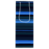 抱き枕青ストライプ色 ワインギフトバッグ (正面)