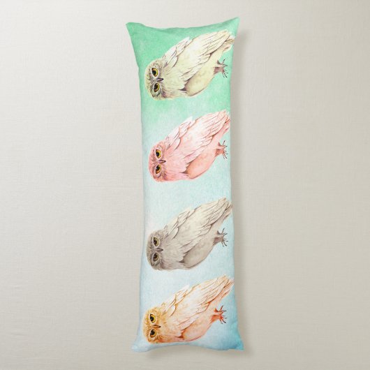 抱き枕4違うフクロウ ボディピロー (裏面 (縦))