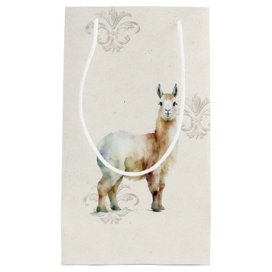 抱き枕 – アルパカ1 スモールペーパーバッグ (正面)