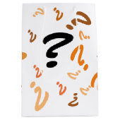 抱き枕 – オレンジ色 ミディアムペーパーバッグ (正面)