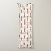 抱き枕 – チノックサーモンon Plaid (裏面 (縦))