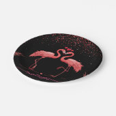 抱き枕 – ピンクフラミンゴ ペーパープレート (アングル)