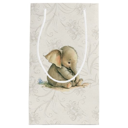 抱き枕-ベビー象 スモールペーパーバッグ (正面)