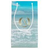 抱き枕 |モノグラムモダン幾何学的ビーチ スモールペーパーバッグ (正面)