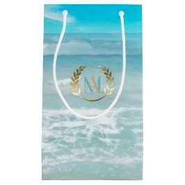 抱き枕 |モノグラムモダン幾何学的ビーチ スモールペーパーバッグ