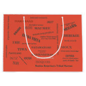 抱き枕/ラベル/先住民の部族名/メトロポリムオン ラージペーパーバッグ (正面)