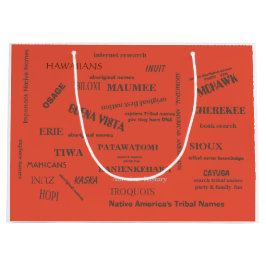 抱き枕/ラベル/先住民部族名/メトロポリーム ラージペーパーバッグ