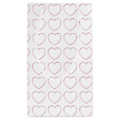 抱き枕 – ワイヤフレームハート スモールペーパーバッグ (裏面)