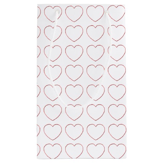 抱き枕 – ワイヤフレームハート スモールペーパーバッグ (裏面)