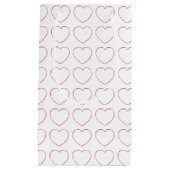 抱き枕 – ワイヤフレームハート スモールペーパーバッグ (正面)