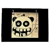 抱き枕 – 大きくて光沢のあるハッピーモンスター ラージペーパーバッグ (裏面)