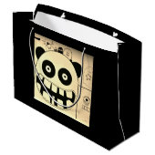 抱き枕 – 大きくて光沢のあるハッピーモンスター ラージペーパーバッグ (裏面アングル)