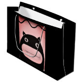 抱き枕 – 大きくて光沢のあるハッピーモンスター ラージペーパーバッグ (正面アングル)