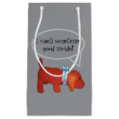 抱き枕 – 好奇心のある犬 スモールペーパーバッグ (正面)