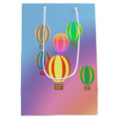 抱き枕 – 熱気球と虹 ミディアムペーパーバッグ (裏面)