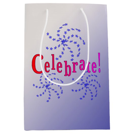 抱き枕- 祝 Fireworksを使用 ミディアムペーパーバッグ (正面)