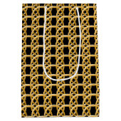 抱き枕 – 織り込みゴールデンリングや輪 ミディアムペーパーバッグ (裏面)