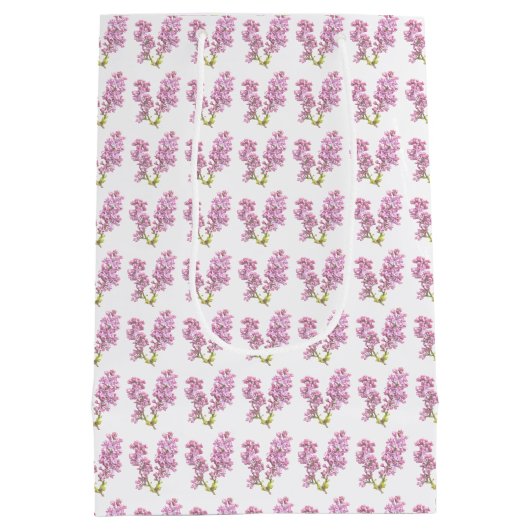 抱き枕-薄紫の花 ミディアムペーパーバッグ (裏面)