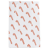 抱き枕-赤と白キャンディーキャン ミディアムペーパーバッグ (正面)