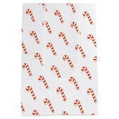 抱き枕-赤と白キャンディーキャン ミディアムペーパーバッグ (裏面)