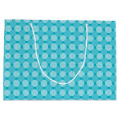 抱き枕(Lg) – 青の二重円 ラージペーパーバッグ (裏面)