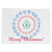 抱き枕(Lrg) – クリスマスデコレーション ラージペーパーバッグ (裏面)