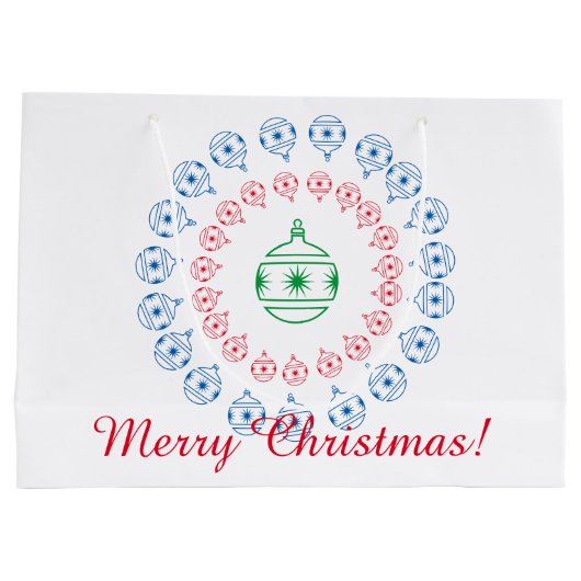 抱き枕(Lrg) – クリスマスデコレーション ラージペーパーバッグ (裏面)