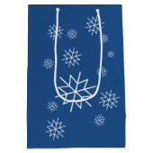 抱き枕- Santa and Sleigh in Snow ミディアムペーパーバッグ (裏面)