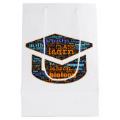 抱き枕- Word Cloud ミディアムペーパーバッグ (裏面)