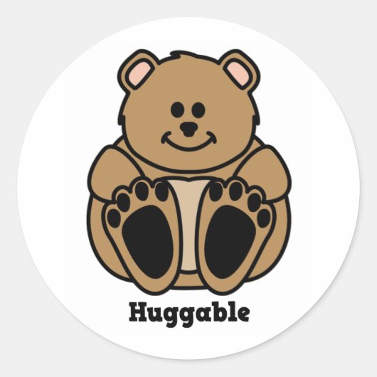 抱き熊 ラウンドシール (正面)