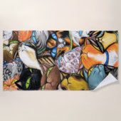 抱き猫ビーチタオル猫ハグ ビーチタオル (正面)