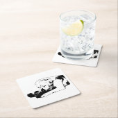 抱き締めお気に入りのる スクエアペーパーコースター (インサイチュ)