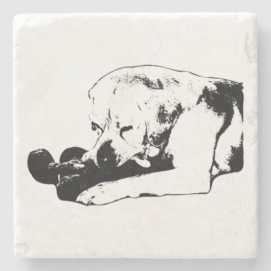 抱き締めお気に入りのる ストーンコースター (正面)