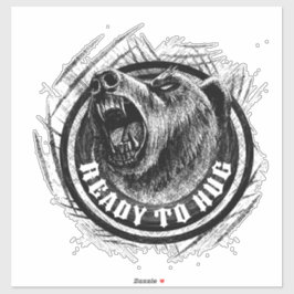 抱き締める準備ができている シール