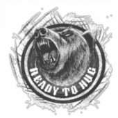 抱き締める準備ができている シール (正面)