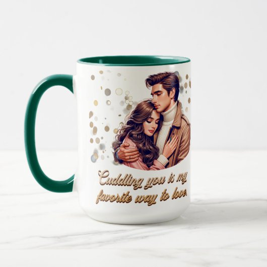 抱き締める マグカップ (左)