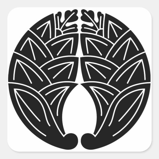 抱き茗荷 スクエアシール (正面)