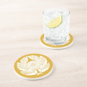 抱き菊の葉に菊 コースター (側面)