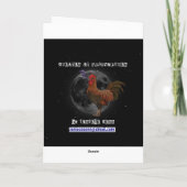 抱擁およびキスのための休日の願い シーズンカード (裏面)