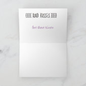 抱擁およびキスのタコのかわいいバレンタインの多く カード (内部)