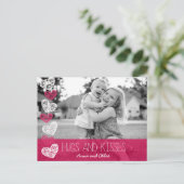 抱擁およびキスの写真の郵便はがき ポストカード (スタンド正面)