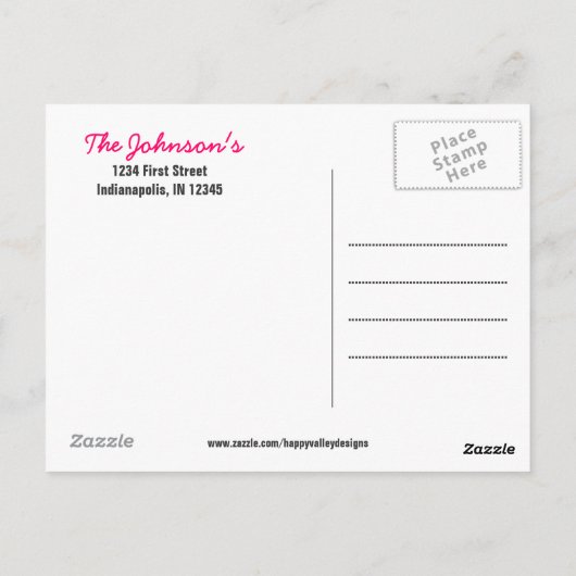 抱擁およびキスの写真の郵便はがき ポストカード (裏面)