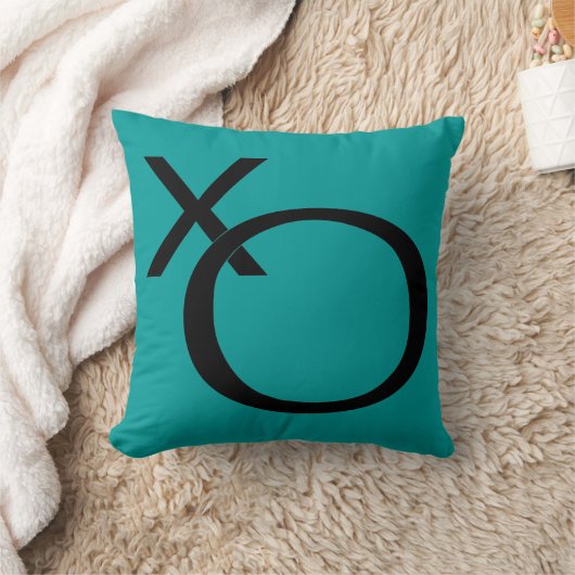 抱擁およびキスの枕xoのデザイン クッション (ブランケット)