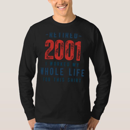 抱擁くつろぎ退職した: 2001年Itシャツを愛する Tシャツ (正面)