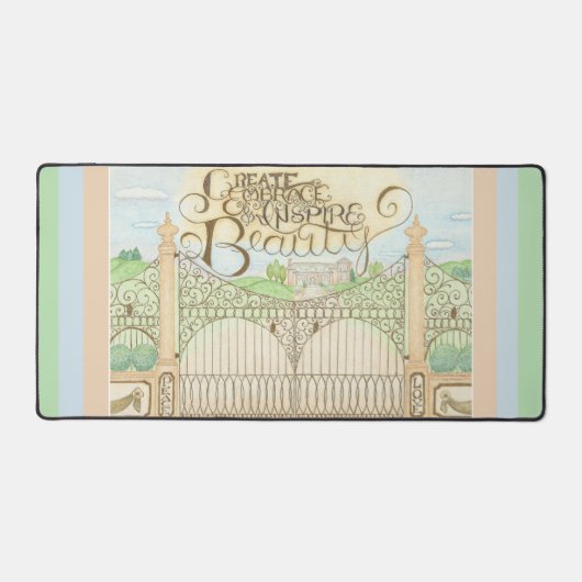 抱擁とインスパイア美しいデスクマットの作成 デスクマット (正面)