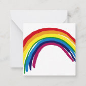 抱擁とキスと虹の願い ノートカード (裏面)
