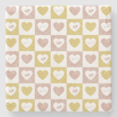 抱擁とキス ストーンコースター (正面)