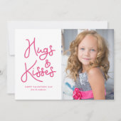 「抱擁とキス」バレンタインデー写真 シーズンカード (正面)