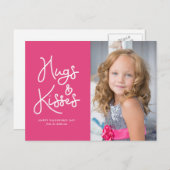 「抱擁とキス」バレンタイン·デーの写真 シーズンポストカード (正面/裏面)